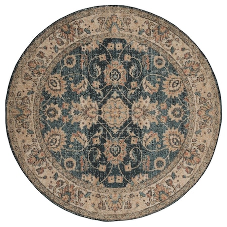 United Weavers Of America 7 ft. 10 in. Marrakesh Bey Cerulean Round Rug 3801 30262 88R